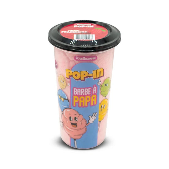 Barbe à Papa Fraise – Iconiksweet Pop In (Pot 60 g)