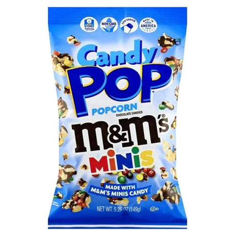 Candy Pop Popcorn Saveur M&M’s – 28g | Format Poche Chocolaté