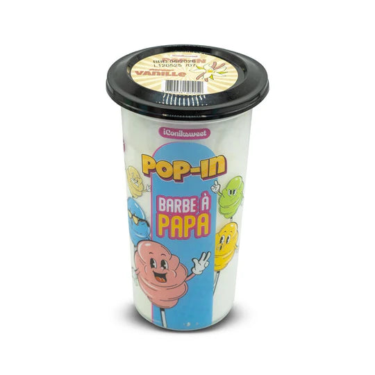 Barbe à Papa Vanille – Iconiksweet Pop In (Pot 60 g)