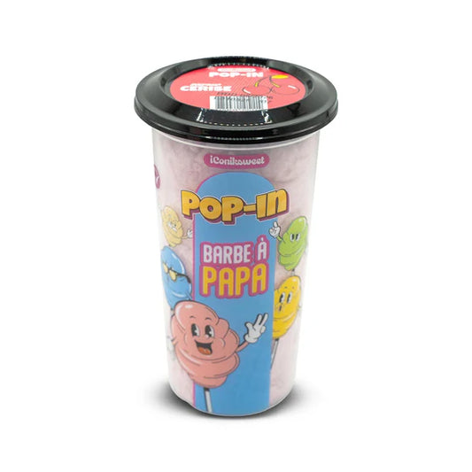 Barbe à Papa Cerise – Iconiksweet Pop In (Pot 60 g)