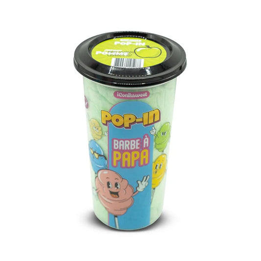 Barbe à Papa Pomme verte – Iconiksweet Pop In (Pot 60 g)