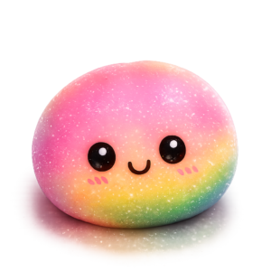 squishy dumpling bun série 3 – mystery arc en ciel grand format